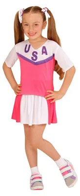 Zdjęcie produktu dla Kostium cheerleaderki dla dziewczynki – 116 (4–5 lat)
