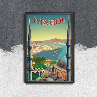 Produktbild von Poster - Canvas - Leinwand - 29,7 cm x 42 cm - Istanbul, Türkei