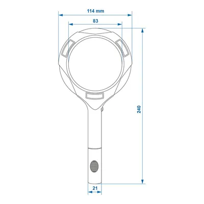Produktbild von IWH Lupe mit COB LED-Beleuchtung schwarz