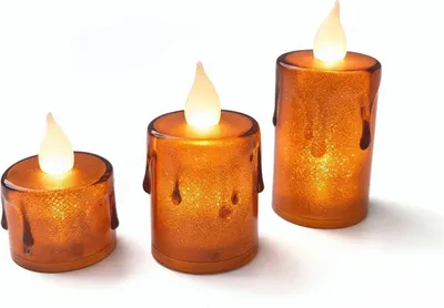 Produktbild von LED-Kerzen-Set - warmweiß - Kunststoff - 3 Stück / Set 1 Stück [58260B].
