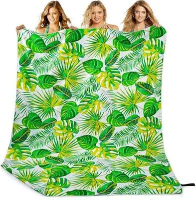 Produktbild von Famanu XXL Strandhandtuch 200 x 145 cm – schnelltrocknendes Mikrofaser, sandabweisend, grün
