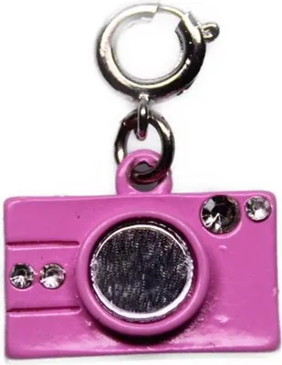 Image de Charm pendentif appareil photo rose