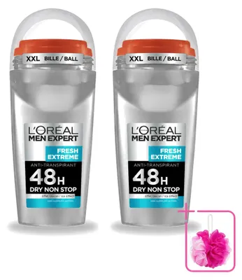Zdjęcie produktu dla 2 sztuki dezodorantu w sztyfcie L'Oréal Paris Men Expert Fresh Extreme, 50 ml - zestaw ekonomiczny