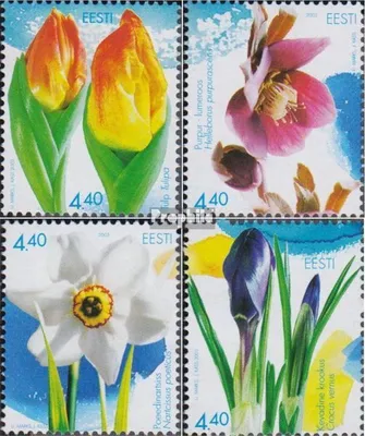 Produktbild von Briefmarken Estland 2003 Mi 457-460 (kompl.Ausg.) postfrisch Blumen