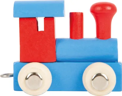 Produktbild von Buchstabenzug Lokomotive rot & blau