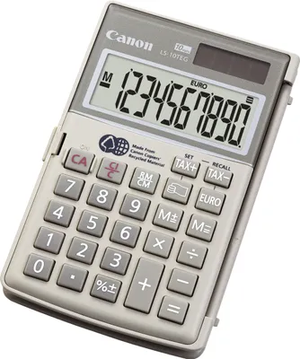Produktbild von Canon LS-10TEG, Tasche, Finanzrechner, 10 Ziffern, Grau