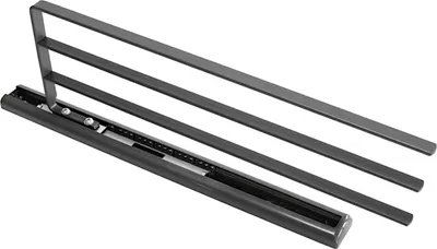 Obrázek produktu pro 3-ramenný držák ručníků DE LUXE 2 v antracitové barvě / kování podstavce