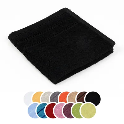 Produktbild von liebling Seiftuch, 100% Baumwolle, Serie Potsdam, 30 x 30 cm, 60 Grad waschbar, trocknergeeignet, Farbe: schwarz