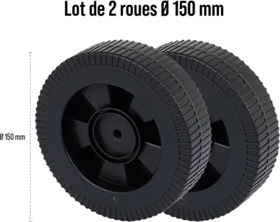 Image de Lot 2 roues  ø15 cm