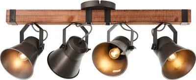 Produktbild von BRILLIANT Decca Spotbalken 4flg schwarz stahl schwarz stahl 85831/46