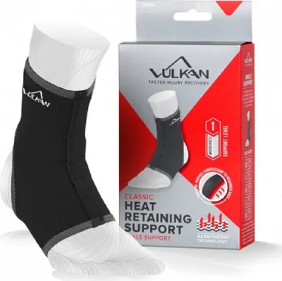 Produktbild von Vulkan - Herren/Damen Unisex Kompressions-Knöchelstütze "Classic 3004" - Nylon, Neopren CS902 (M) (Schwarz/Grau)