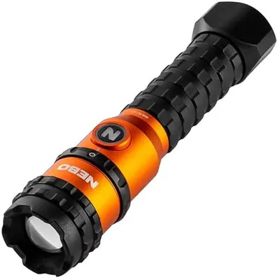 Produktbild von NEBO NEB-FLT-1017-G, Taschenlampe, Orange, Aluminium, Gummi, Tasten, Ladend, Leistung, 1 m