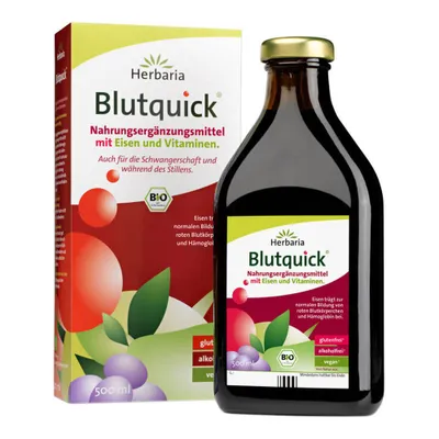 Produktbild von Herbaria BLUTQUICK  ohne Alkohol 500 ml