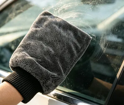 Produktbild von 3 Stück Trockenhandschuh, Waschhandschuh, Saugstarke Mikrofaser Handschuh Zum Fenster Putzen, für Auto,Küche