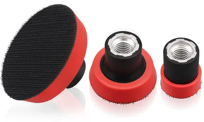 Image de 3 disques abrasifs et de polissage pour ponceuses excentriques et ponceuses