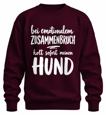 Zdjęcie produktu dla Bluza z kapturem "Statement Sarkasmus", marki Gassi, kolor burgundowy, rozmiar L