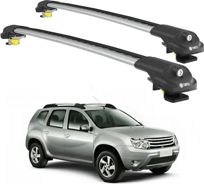 Immagine prodotto di TURTLE Portapacchi AIR-1 DACIA DUSTER HS 2010 - 2013 Barre rialzate , Argento