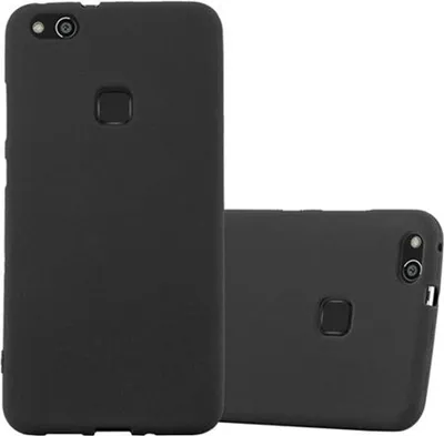 Produktbild von Cadorabo Schutzhülle für Huawei P10 LITE Hülle in Schwarz Handyhülle TPU Etui Cover Case