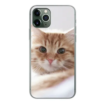 Produktbild von MuchoWow® Handyhülle Schutzhülle Hülle für iPhone 11 Pro Katze - Rot - Bett - Mädchen - Kinder - Jungen Silikon Softcase Handy Hülle - Handy