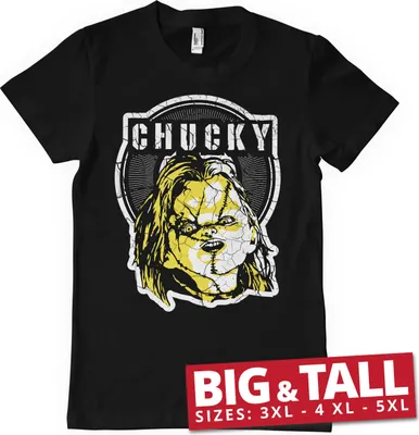 Immagine prodotto di Maglietta Cracked Chucky Big & Tall - Nero - 4XL