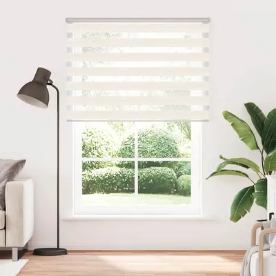 Produktbild von vidaXL Doppelrollo Marmorbeige 165x230cm Stoffbreite 160,9 cm Polyester