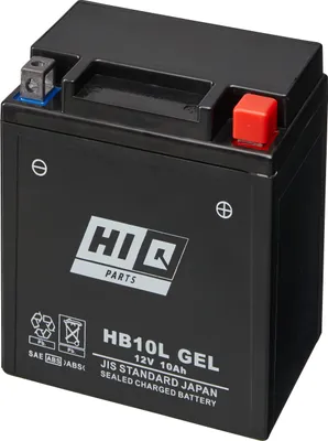 Produktbild von Hi-Q Batterie AGM Gel 12V 10Ah - Wartungsfrei für Motorräder