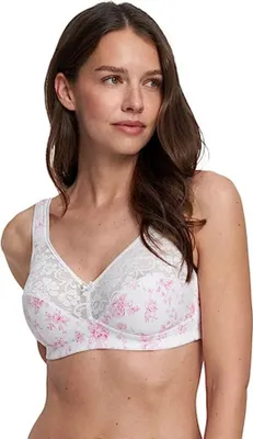 Produktbild von Susa Doppelpack BH ohne Bügel 27931 (100 D Weiss/Rose-Print)