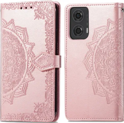 Produktbild von imoshion Mandala Klapphülle Motorola Moto G04 / G24 - Rosé gold