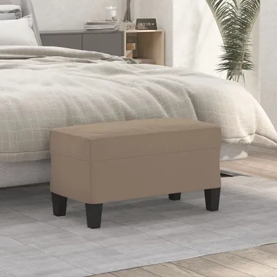 Immagine prodotto di The Living Store panca taupe 70x35x41 cm in tessuto microfibra