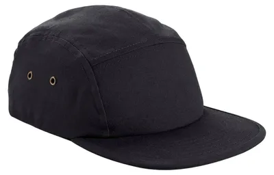 Produktbild von Beechfield - Baseball-Mütze 5 Segmente für Herren/Damen Uni FK1441 (Einheitsgröße) (Schwarz)
