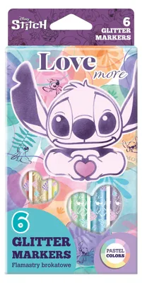 Produktbild von Flamastry Brokatowe Stitch 6 Kolorów