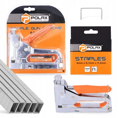 Obrázek produktu pro Polax TAKER Ruční čalounická sponkovačka univerzální 4-14 mm s 1000 sponkami