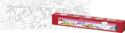 Produktbild von FABER-CASTELL Malrolle Ponyhof selbstsklebend 300 mm x 3,20 m