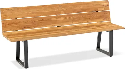 Produktbild von Niehoff Nova Bank Aluminium Anthrazit/Teak