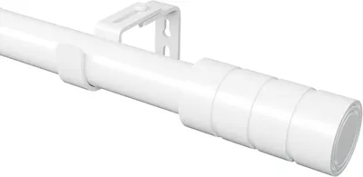 Produktbild von Gardinenstange 300 cm, ausziehbar 135 bis 365 cm, Durchmesser 25 mm, weiß, für Schlafzimmer
