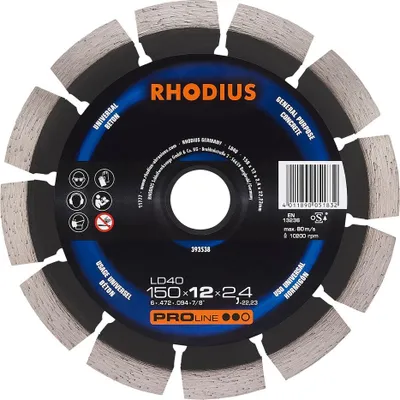 Produktbild von Rhodius Diamanttrennscheibe LD 40 150x10x2,2x22,23mm Stein Proline - 393538