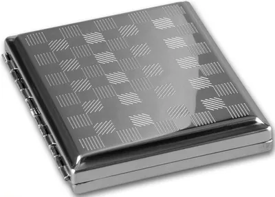 Produktbild von Vom Hofe Metall Zigarettenetui chrom mit Clip