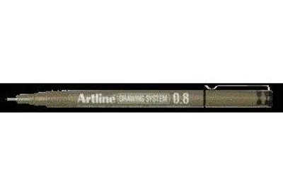 Image de Artline - Feutre fin technique 0,8 mm noir | 12 pièces