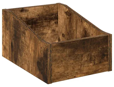 Imagen del producto de Caja de discos LP Roble Ahumado 23 x 33 x 16 cm