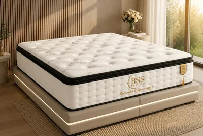 Produktbild von Pointhome Bss Bedding Matratze 180x200 cm, Basel, H3, Orthopädische Matratze, 7 Zonen Allergenfrei und Atmungsaktiv, Topper Integrierte Matratze