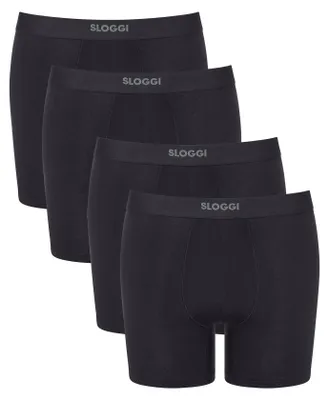 Produktbild von sloggi Herren Retro Pants 4-Pack EVER Ease Short - BLACK - Größe S