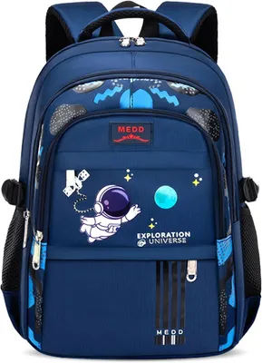 Produktbild von Kinderrucksack 32 x 21 x 42 cm, wasserdicht, ergonomisch, mit Reflektor, blau für Grundschule