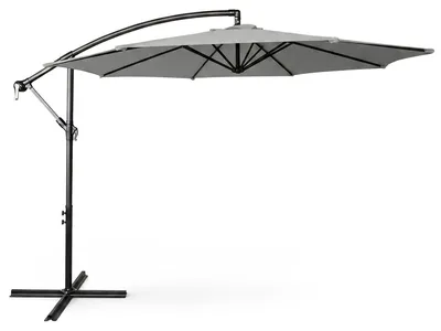 Produktbild von Garten-Sonnenschirm ASTER UV-Schutz Hellgrau Gewicht 12,1 kg L300 x B300 x H245 cm