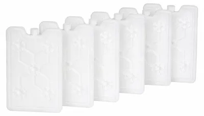 Immagine prodotto di Sacchetti refrigeranti riutilizzabili, capacità 250 ml, piatti, confezione da 6, ideali per borse termiche