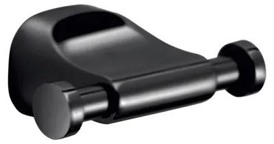 Kleiderhaken aus Edelstahl, schwarz, 3,3 x 8 x 4,9 cm