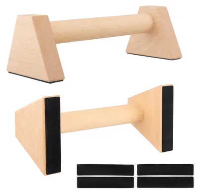 Image de Parallettes en bois pour fitness et gymnastique
