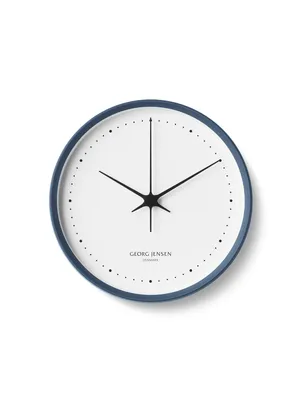 Image de Horloge Henning Koppel en acier inoxydable bleu, 22 cm - Georg Jensen
