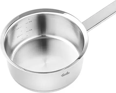 Produktbild von Fissler Original-Profi Collection / Edelstahl-Stielkasserolle (Ø 16 cm, 1,4 L) kleiner Milch-Topf mit Metall-Deckel, Innen-Skalierung – Induktion