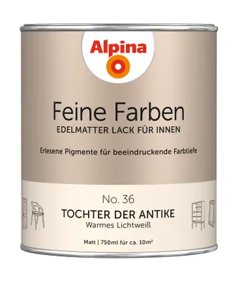 Produktbild von Alpina Feine Farben Lack No. 36 Tochter der Antike - lichtweiß 750 ml