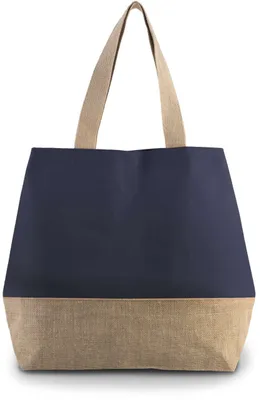 Produktbild von Kimood Shopper Bag Handtasche Umhängetasche Tragetasche Schultertasche, Größe:U, Farbe:Patriot Blue/Natural